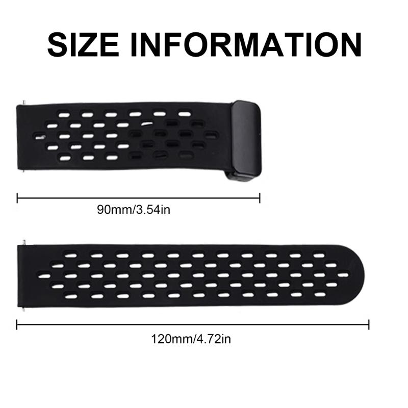 Comfortable Silicone Band with Magnetic Lock Breathable Accessory Sweat Resistant Silicone Watch Strap for Watch Fit3