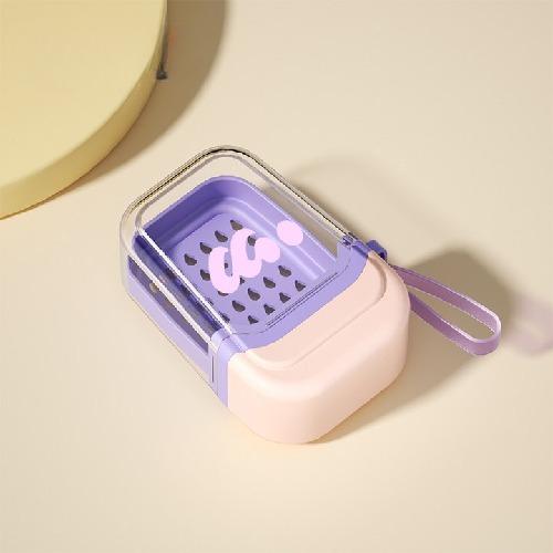Toilet Drain Soap Box with Lid Creative Travel Portable Travel Soap Tray Bathroom Wash Face Soap Box