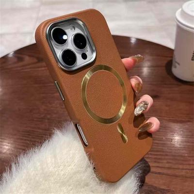 Luxury Leather Magnetic Phone Case For iPhone 16 15 14 13 12 11 Pro Max Shockproof Cover