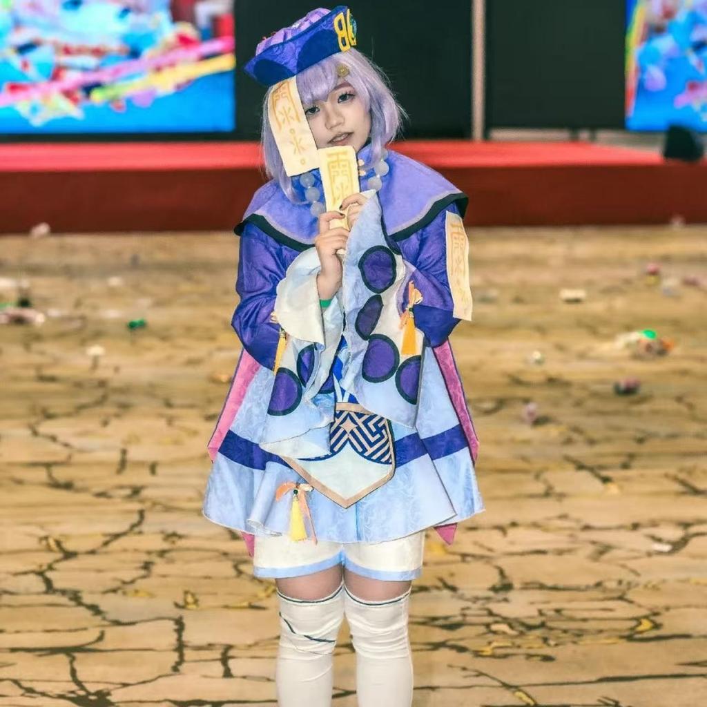  Genshin Impact 77 COS Clothes Zombie Frozen COSpaly Full Set of Animation Clothing Cute Girl Luoli Game Clothing
