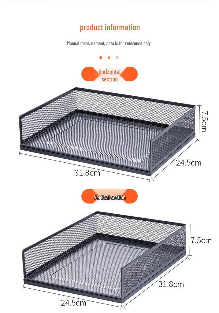 A3A4 Metal File Holder & Multi-layer Office Storage Rack