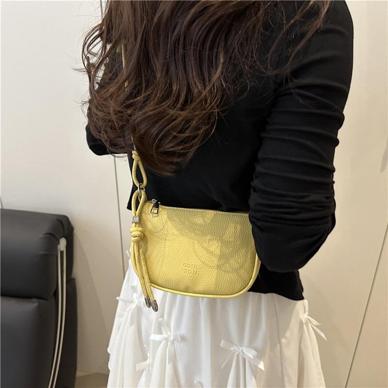 Light Casual Solid Color Simple Summer Popular Shoulder Messenger Bag Women's Commuter Bag
