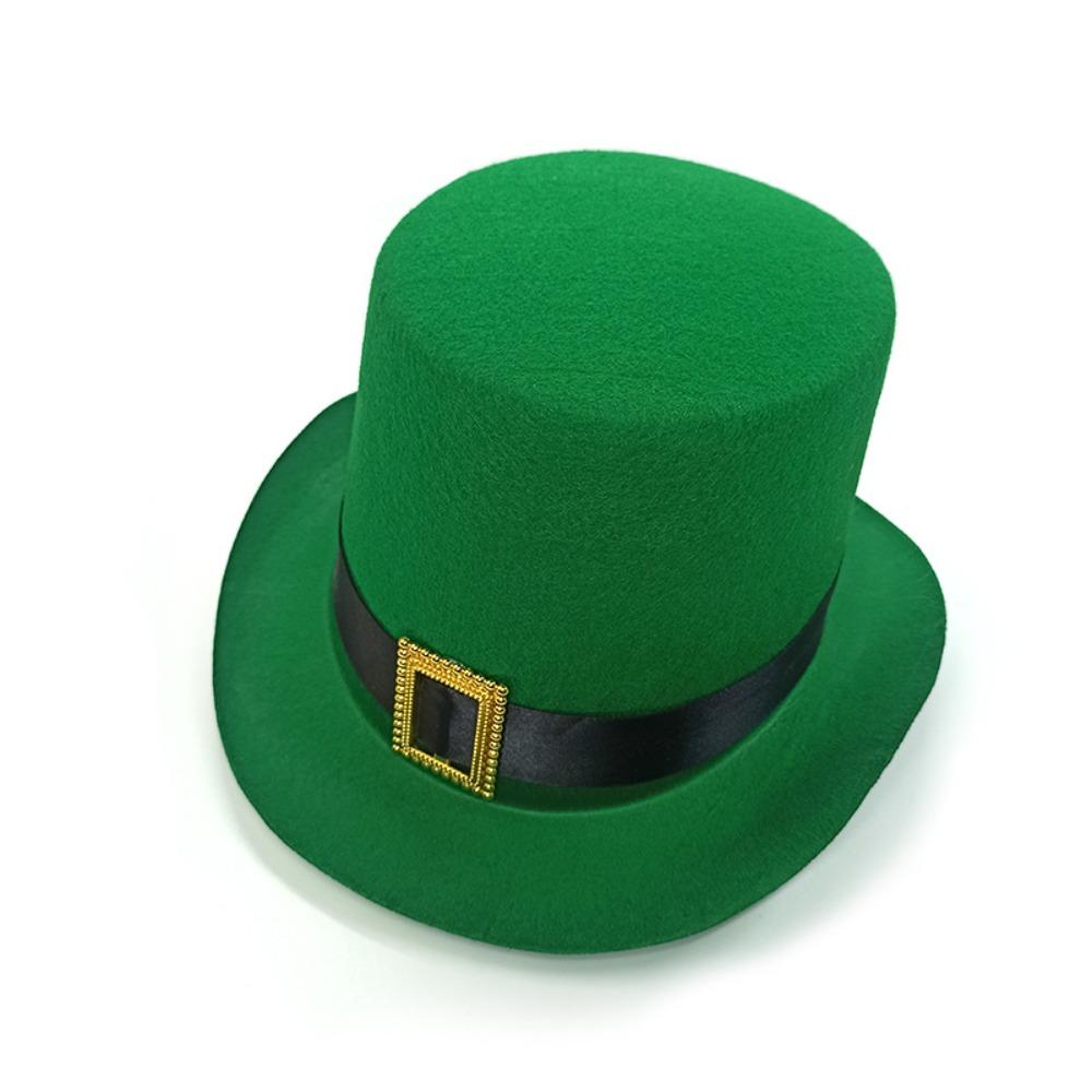 Unisex St. Patrick's Day Green Hat Felt St. Patrick's Day Costume Leprechaun Hat  Irish Day Party