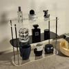Removable Acrylic Tabletop Rack- Stylish Modern Design for Organizing Cup and Perfumes, Makeup Display Stand Desktop Organizer