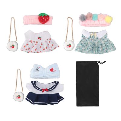 Peluş oyuncak bebek giysileri Seti DIY Sevimli 12 inç Peluş oyuncak bebek giysileri Elbise Rol Oynama Oyunları Okul Öncesi Cen