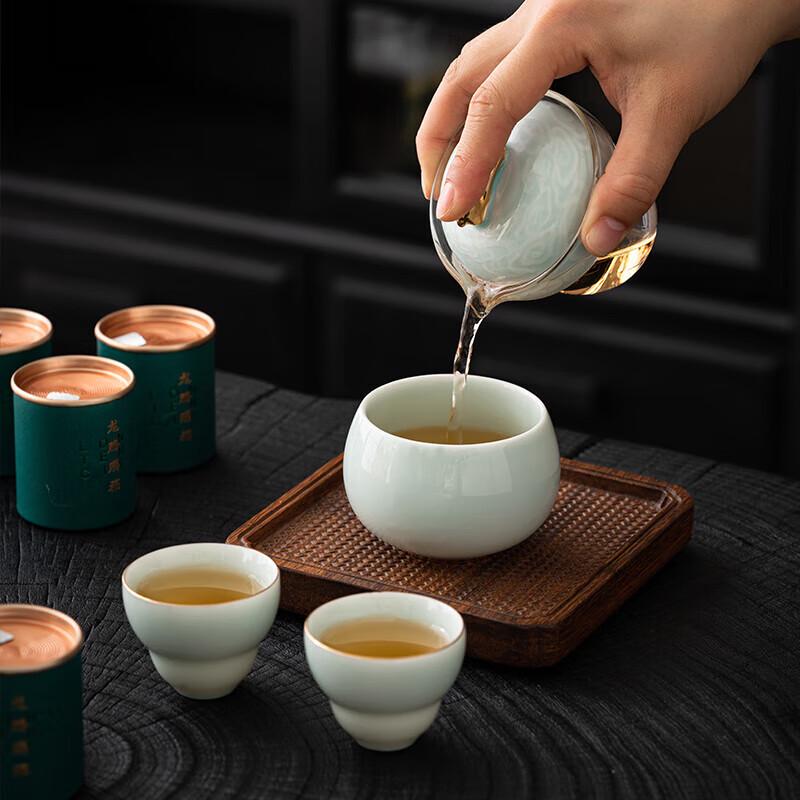 Dragon Blessing Ceramic Tea Set Gift Box