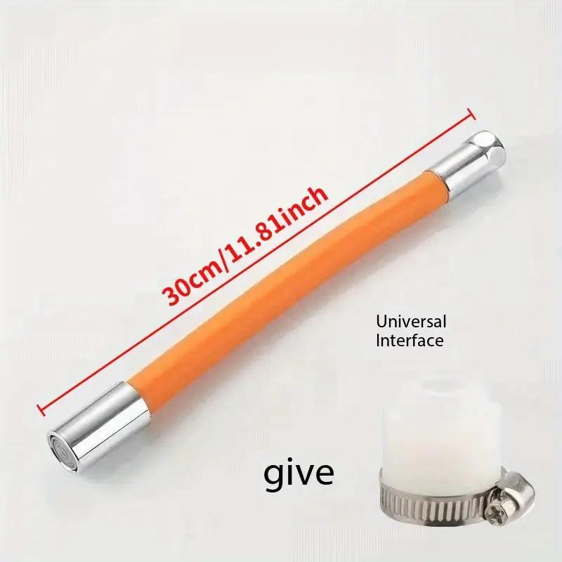 

1 piece adjustable water line extension with connector, 360 degree rotary hose adapter, general purpose old threaded flat faucet