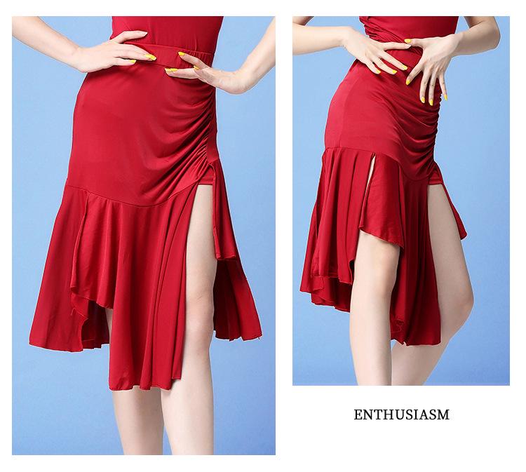 Huayu Women's Latin Dance Fringe Skirt for Practice & Performance