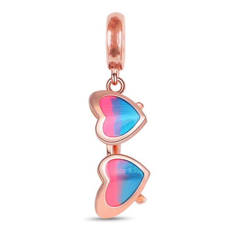 New Copper Sunglasses Hairstyle Lipstick Queen Bikini Charms Beads Fit Original Pendant Bracelet Diy Women Jewelry