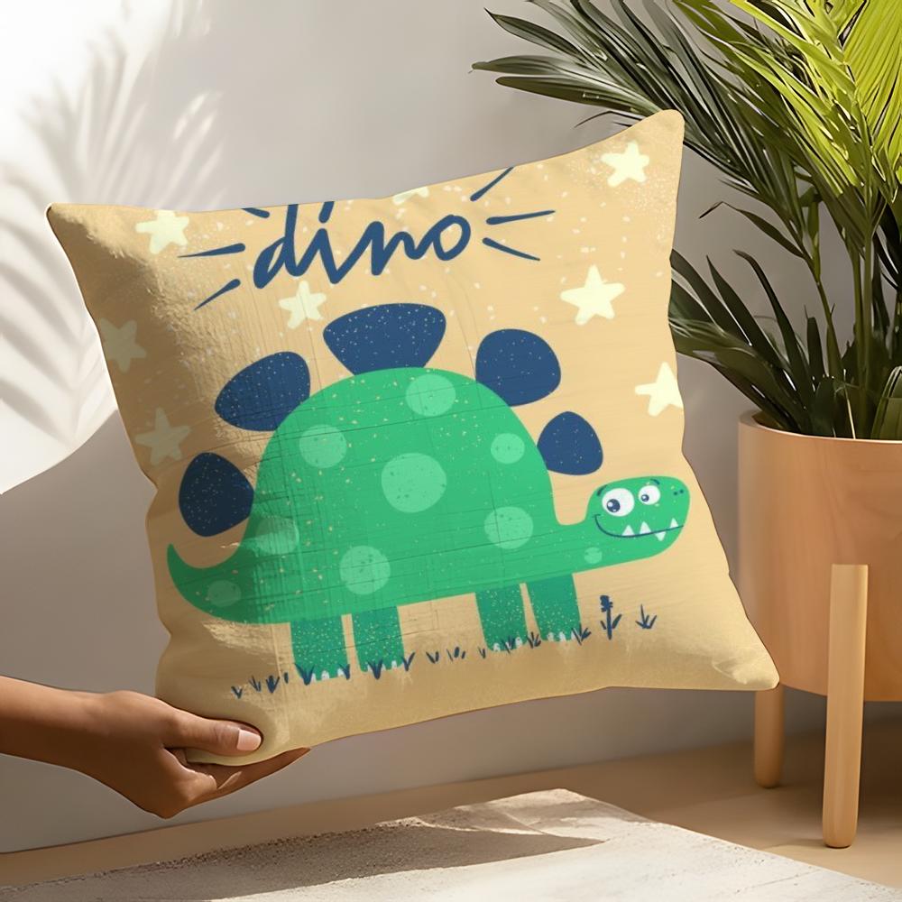 Cute Cartoon Dinosaur Pillow Case Home Living Room Decoration Linen Pillow Cases Cushion Cover