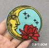 Love Nature Patch Magic Mushroom Embroidery Patches For Clothing Diy Iron-On Stickers Appliques Flowers Stripes