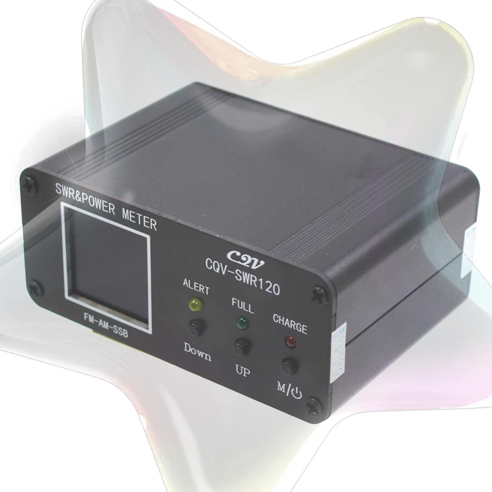 

CQV-SWR120 Power Standing Wave Meter 240 * 240 Full Color HD Display FM-AM-SSB SWR Power Standing Wave Meter 1.8-54Mhz 120W China Mainland
