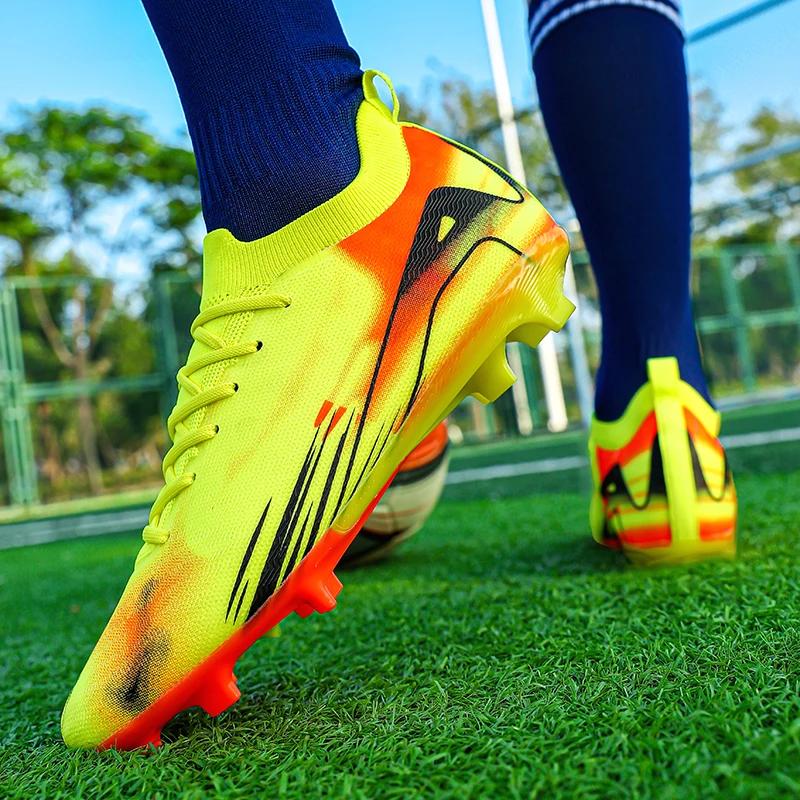 Nové Pánské Fotbalové Kopačky Nepromokavé Fotbalové Boty S Kolíky Tréninkové FG Nejvyšší Kvalita Tenisky Velkoobchod Drop Shipping Unisex Dospělí