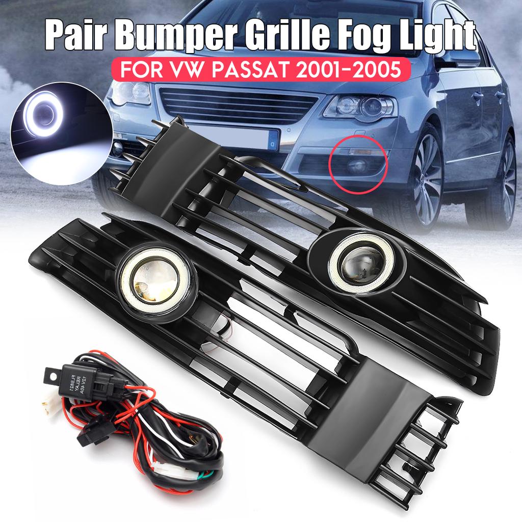 New Set of 2 Left /& Right Side Bumper Grille for Volkswagen Passat 2001-2005