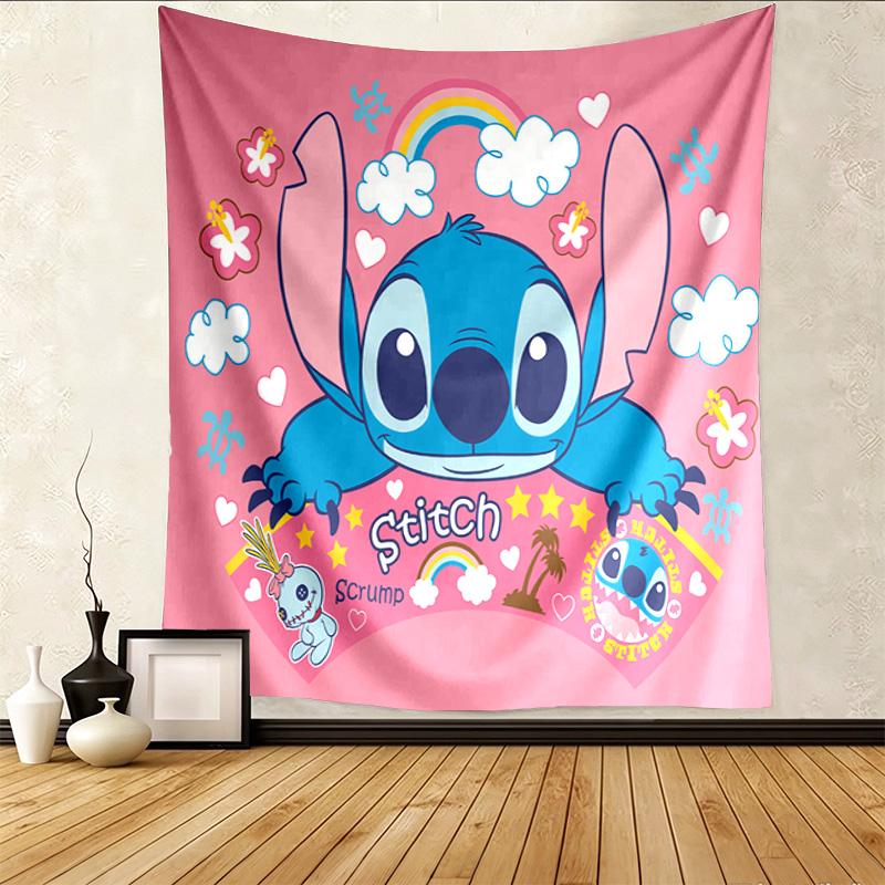 Stitch Art Pattern Tapestry Wall Hanging Boho Aesthetic Wall Blanket For Bedroom Living Room Dorm Home Wall Decor 1012122