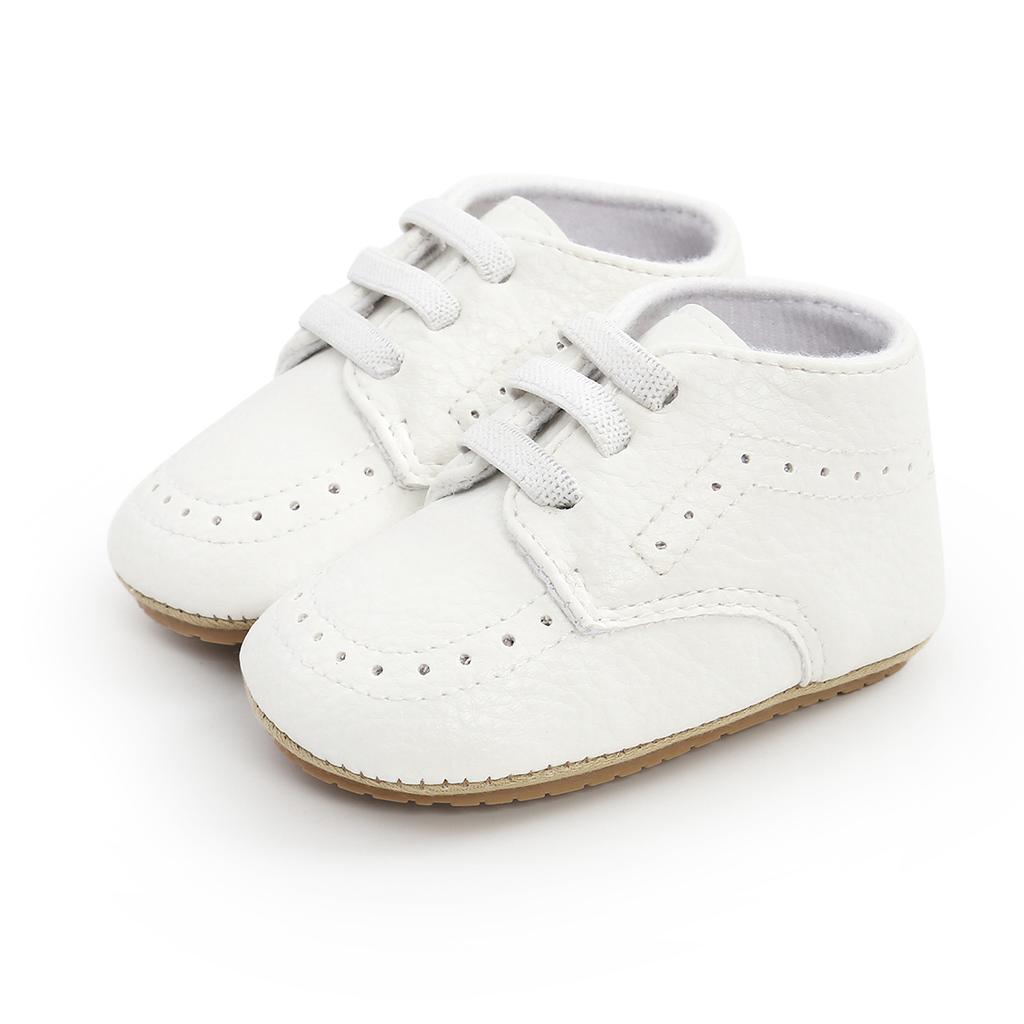 Neugeborene Babyschuhe Freizeit Baby Mädchen Junge PU-Leder Kleinkind Kleinkind Rutschfeste Sportschuhe Erste Schritte Sneaker