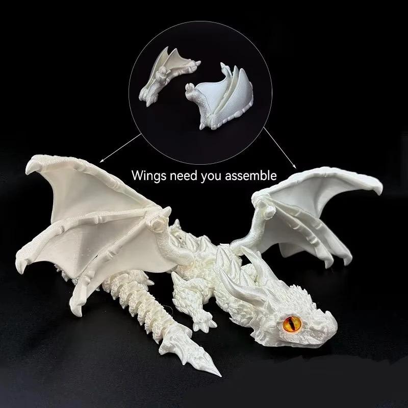 High-Quality 3D High-Quality Printed High-Quality Winged High-Quality Carriage Fantasy creature Decorative Figure Play sets High-Quality Rotatable