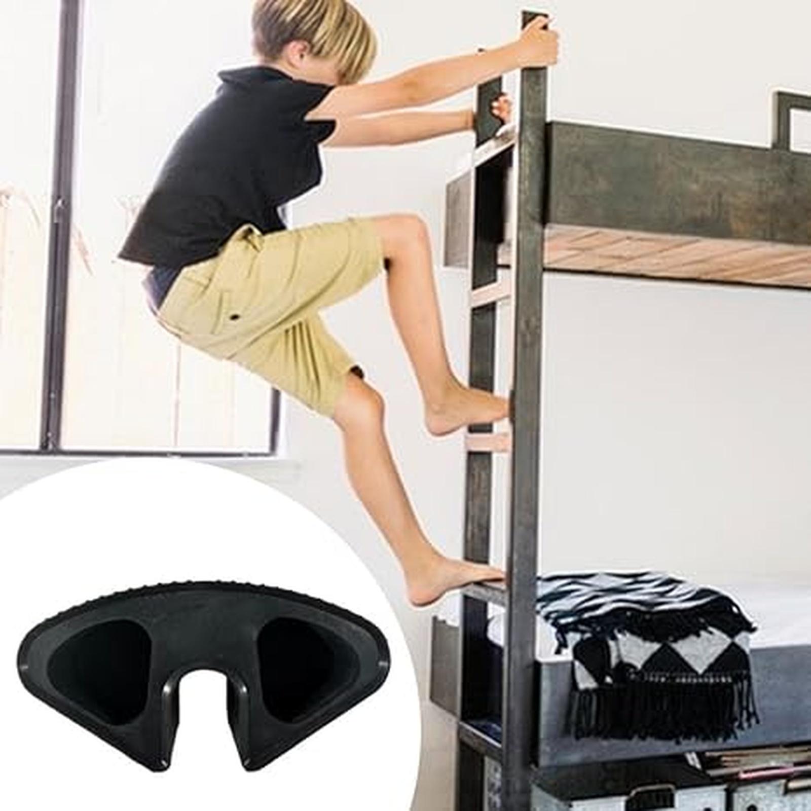 Подставка для ног лестницы койки в общежитии, Защита для койки, Легко устанавливается one size чёрный