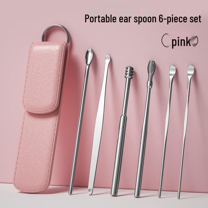 Ally 6-Piece Stainless Steel Ear Pick Set