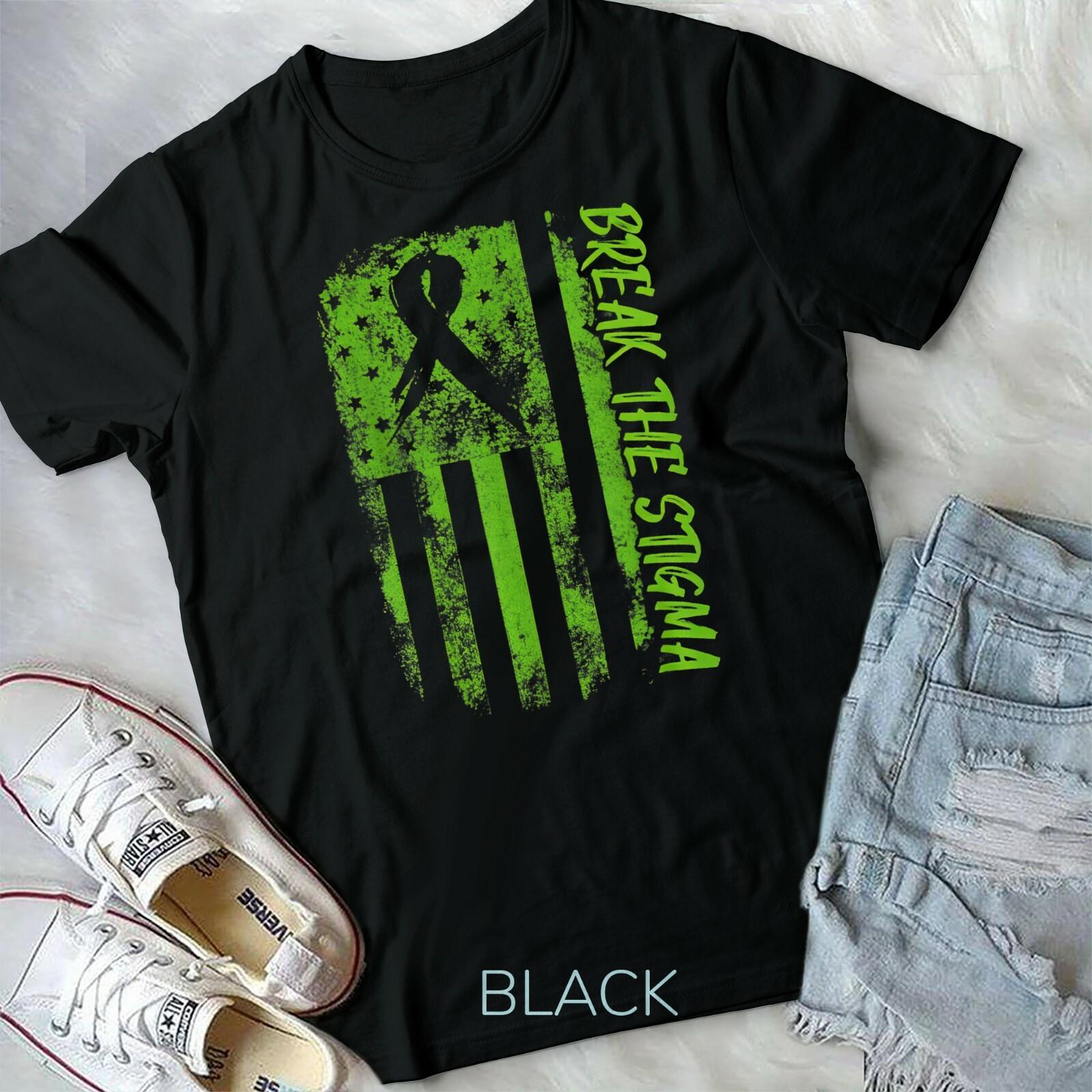 Break The Stigma Mental Health Awareness tee Unisex T-shirt L