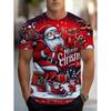 T-shirt da uomo di Natale con simpatico Babbo Natale a maniche corte