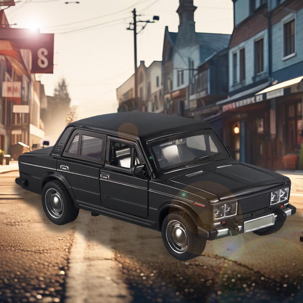 1/32 Retro LADA Alloy Car Model Toys, Car Center Console Interior Decorations, Cool Desktop Ornaments, Adult Christmas/Birthday Gifts