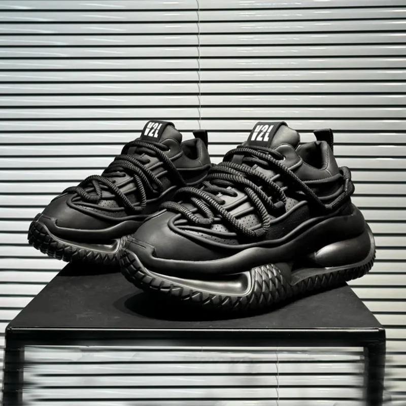 

Модная роскошная самая продаваемая однотонная универсальная повседневная обувь, модные трендовые маленькие белые туфли, мужская легкая спортивная обувь для отдыха на открытом воздухе 39 чёрный