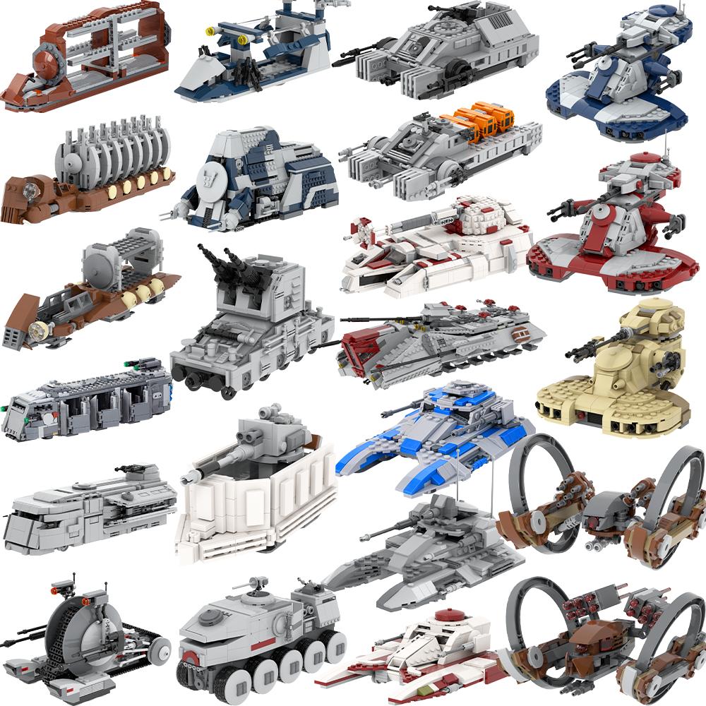 MOOXI Most Complete Space War Tank Personnel Carriers Adult Building Blocks Set MOC Brick Model Kit DIY Diorama Toy For Boy Gift