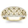 Xiaomi Huitan Hollow Out Design Women Ring Full Bright CZ Luxury Gold Color Party Lady Wedding Accessories Fashion Engagement Jewelry