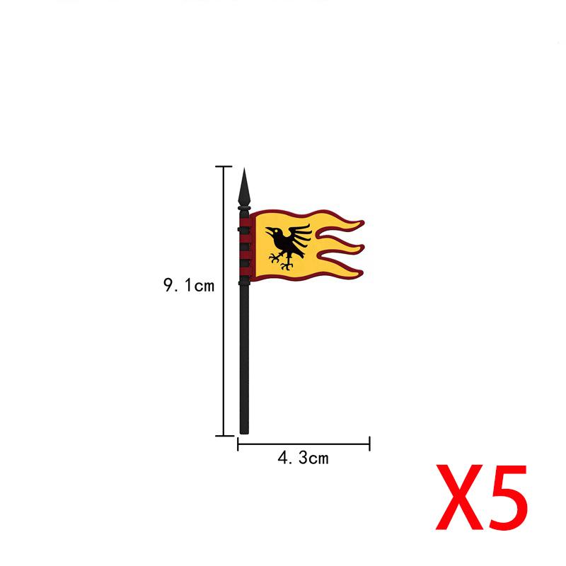 Military Building Blocks Medieval Solider Knights Equipments Mount War-Horse Wolf Flag Vests Shields Fiery Dragon Mini Blocks