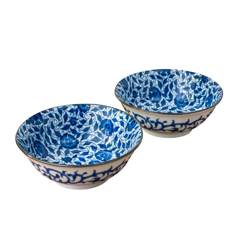 Mino Yaki Japanese Ceramic Vintage Soup & Noodle Bowl 8 inches