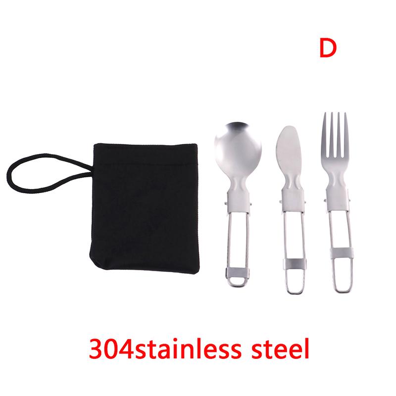 

1 комплект портативных складных столовых приборов для пикника и путешествий ложка вилка нож палочки для еды D