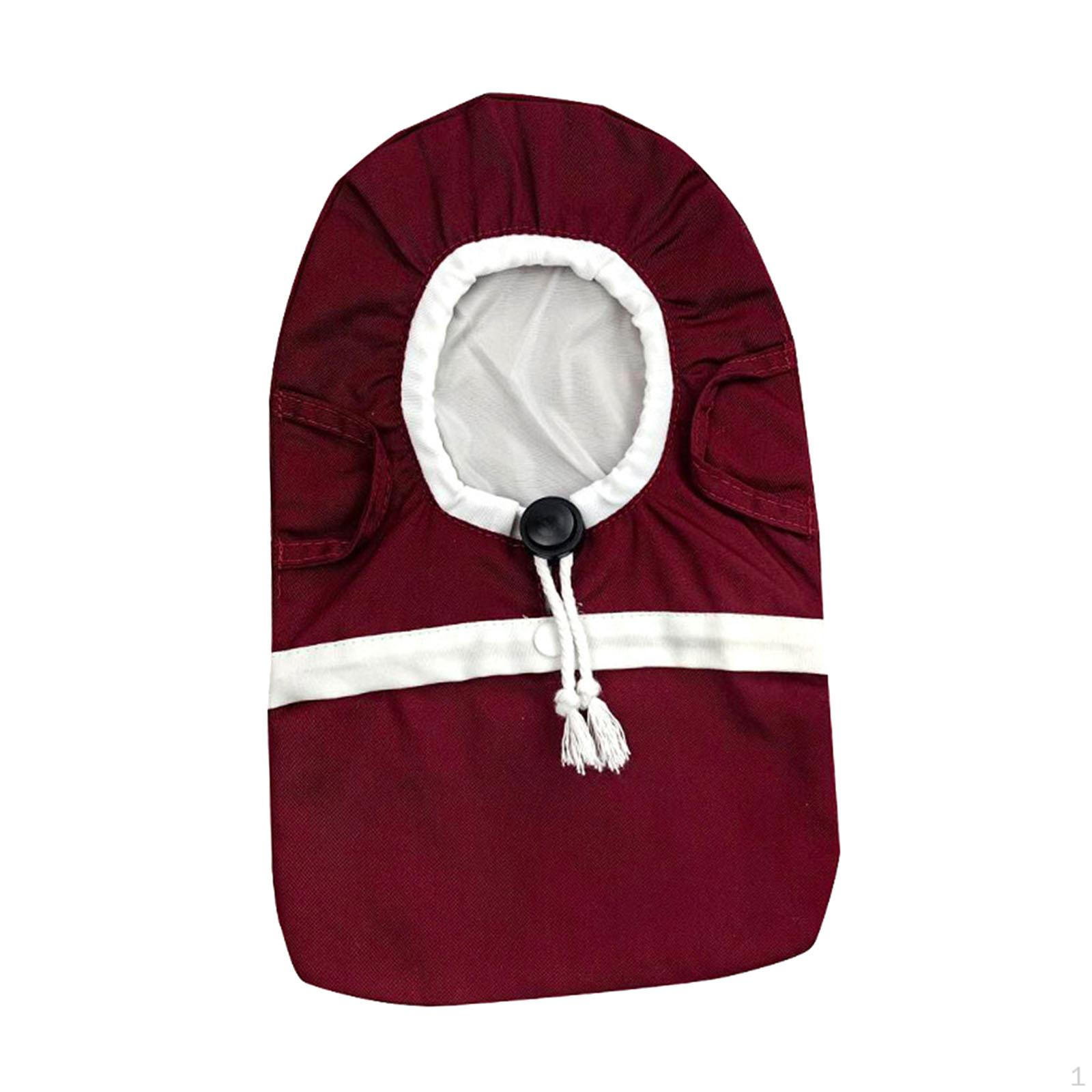 

Ostomy Bag Cover Sleeve Drawstring Closure Convenient Protective Soft for Daily Workout темно-червоний колір