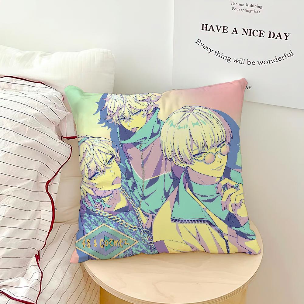 Anime P-Paradox Live Yatonokami Kanata Comfortable Soft Pillow Case for Sofa Living Room Home Office Decor Protective Covers