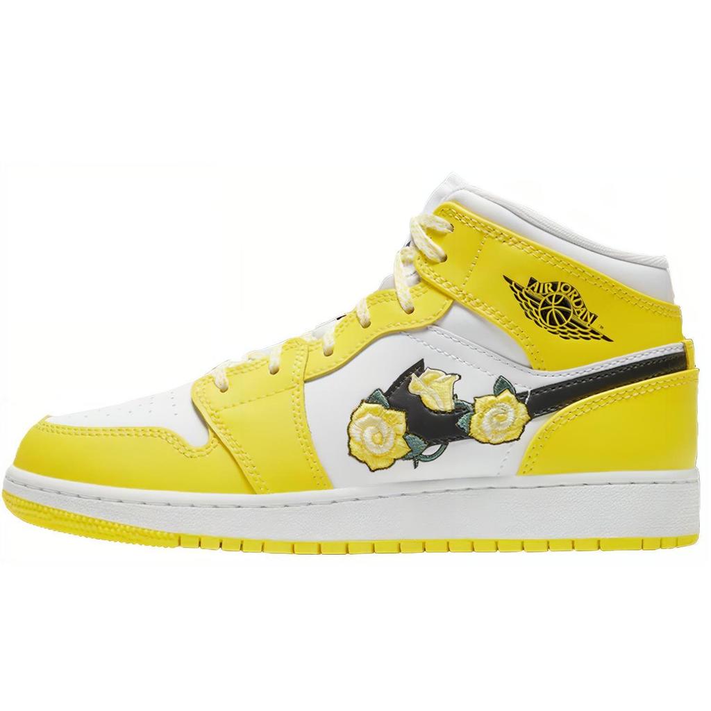 Jordan 1 Mid Dynamic Yellow Floral GS AV5174-700