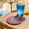 1 Set Bohemian Print Tableware Placemats Ideal Gift Floral Pattern Cute Home Decor Scald-Resistant Multi-style