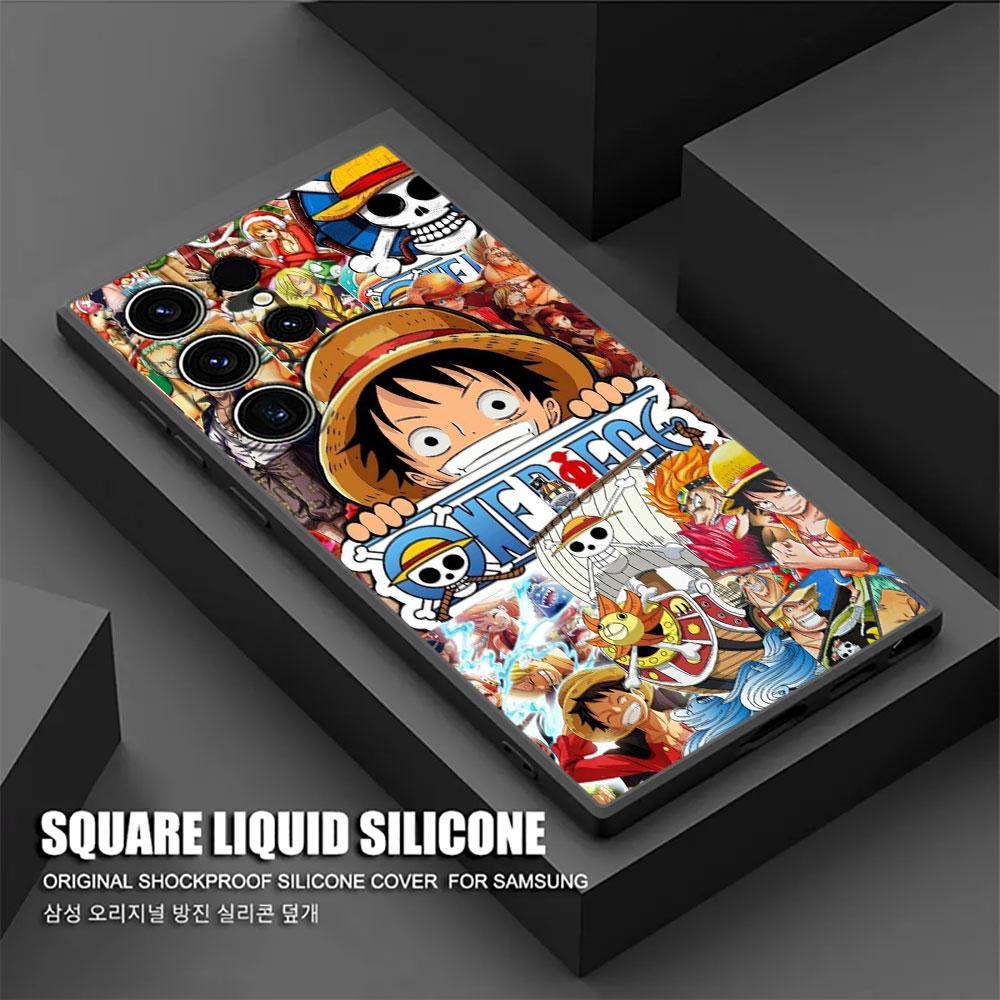 Phone Case For Samsung Galaxy S25 S24 S23 S20 S21 FE S26 S22 Ultra S26 Plus S25FE Silicone Cover Monkey D Luffy One Piece Anime