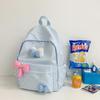 Schoolbag Japanese ins new middle school student schoolbag for women, high value, fresh and full of stars, junior high school students lightweight