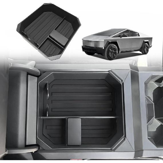 BestEvMod Center Console Organizer Tray Compatible with Tesla Cybertruck 2024+ Accessories Pickup Armrest Storage Box (Armrest Upper Organizer)