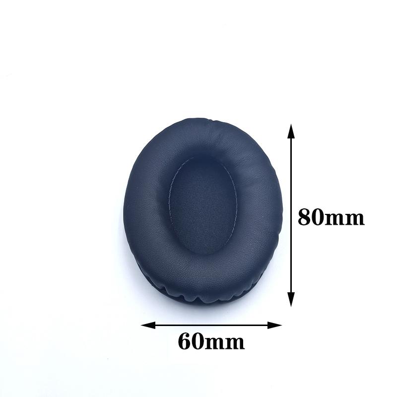 Ovale Oorkussentjes Voor Koptelefoons Covers Spons Leer Schuimkussen 60*70 60*80 65*85 70*90 75*95 80*100 85*105 90*105 90*110 2 stuks