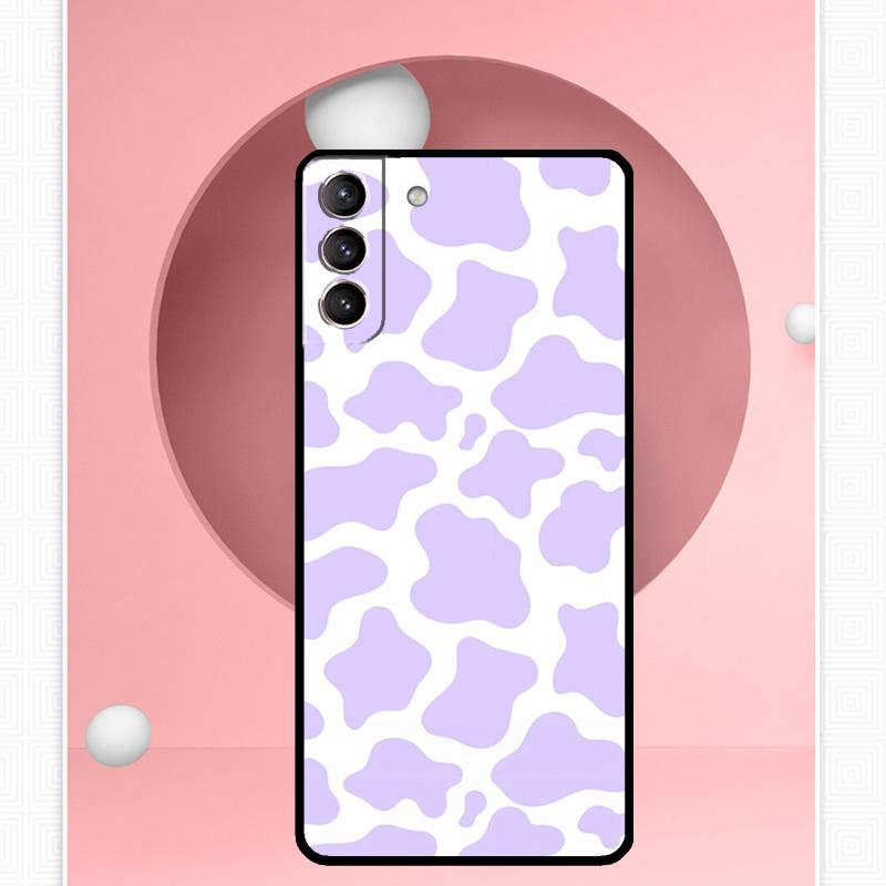 Cow Print Case For Samsung Galaxy S24 S23 Ultra S22 S20 FE S21 FE Note 10 20 S8 S9 S10 Plus Cover