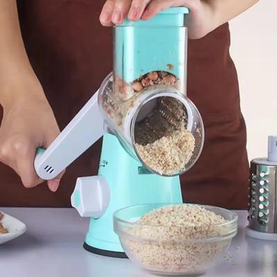 Portable Manual Vegetable Cutter Slicer Multifunctional Round Rotate Mandoline Slicer Potato Cheese Kitchen Gadgets
