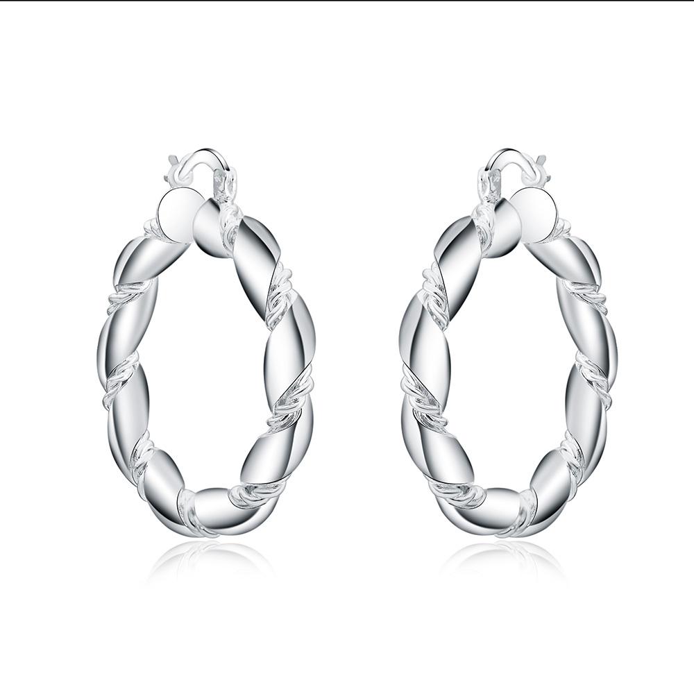 Kruhové náušnice Módní šperky 925 ze sterlingového stříbra