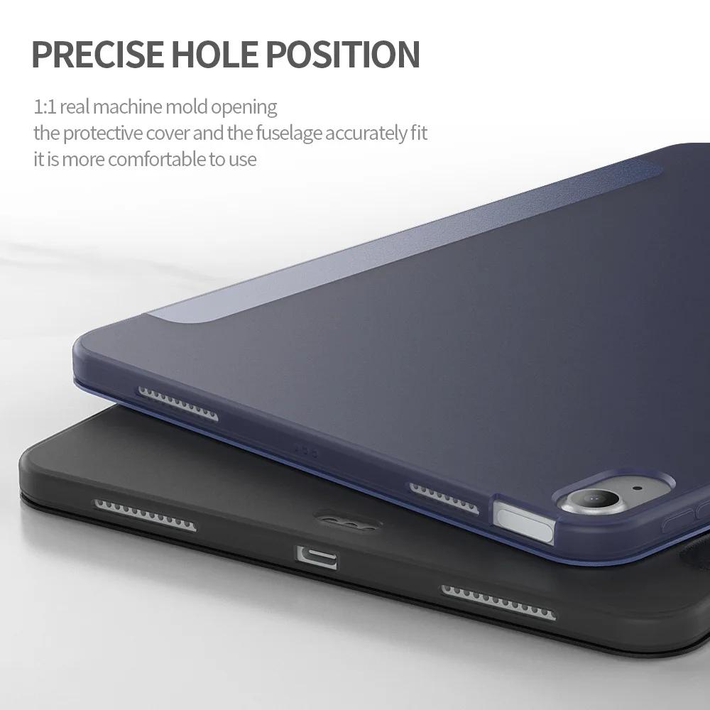 For iPad A16 Case 11th 11inch Y-Folded&Trifold Stand TPU Soft Back Tablet Cases For iPad 10th Generation 10.9'' Cover