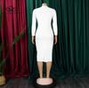 New Elegant Slim Pencil Skirt Fashion Hip Plus Size Dress Fashion Casual Woman Long Party Dress