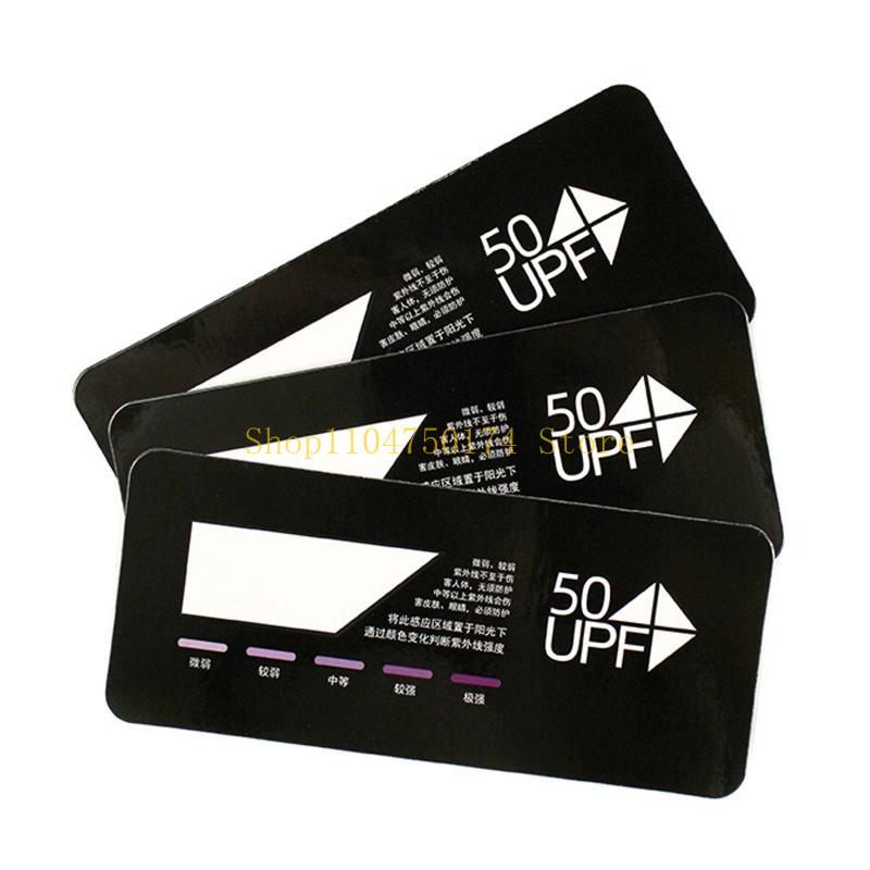 Scheda Test UV Test Rapido UPF Misurazione Facile Rilevamento Rapido per la Pelle per Protezione Colore Più Profondo UV per Forte Miglior Vendita