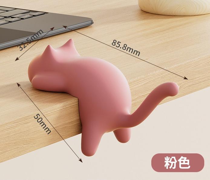 Creative Cat Desktop Hook Student Backpack Storage No Punching Decorative Hook Multi-purpose Hook Home Organization