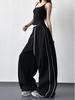 Women's Spring 2026 Loose Wide-Leg Drawstring Casual Pants - Slimming & Trendy Sportswear