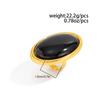 Ingemark Classic Simple Geometry Red Oval Resin Finger Ring for Women Vintage Elegant Rings Charm 2026 Party Couple Jewelry Gift