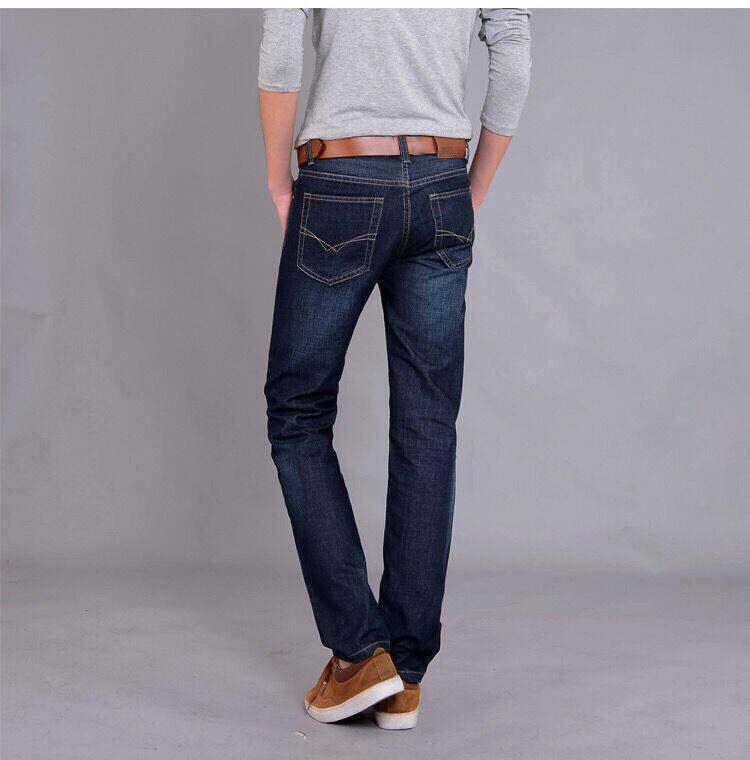 Jeans décontractés droits taille moyenne pour homme Printemps-Été 2025, Pantalon de travail résistant aux taches et polyvalent